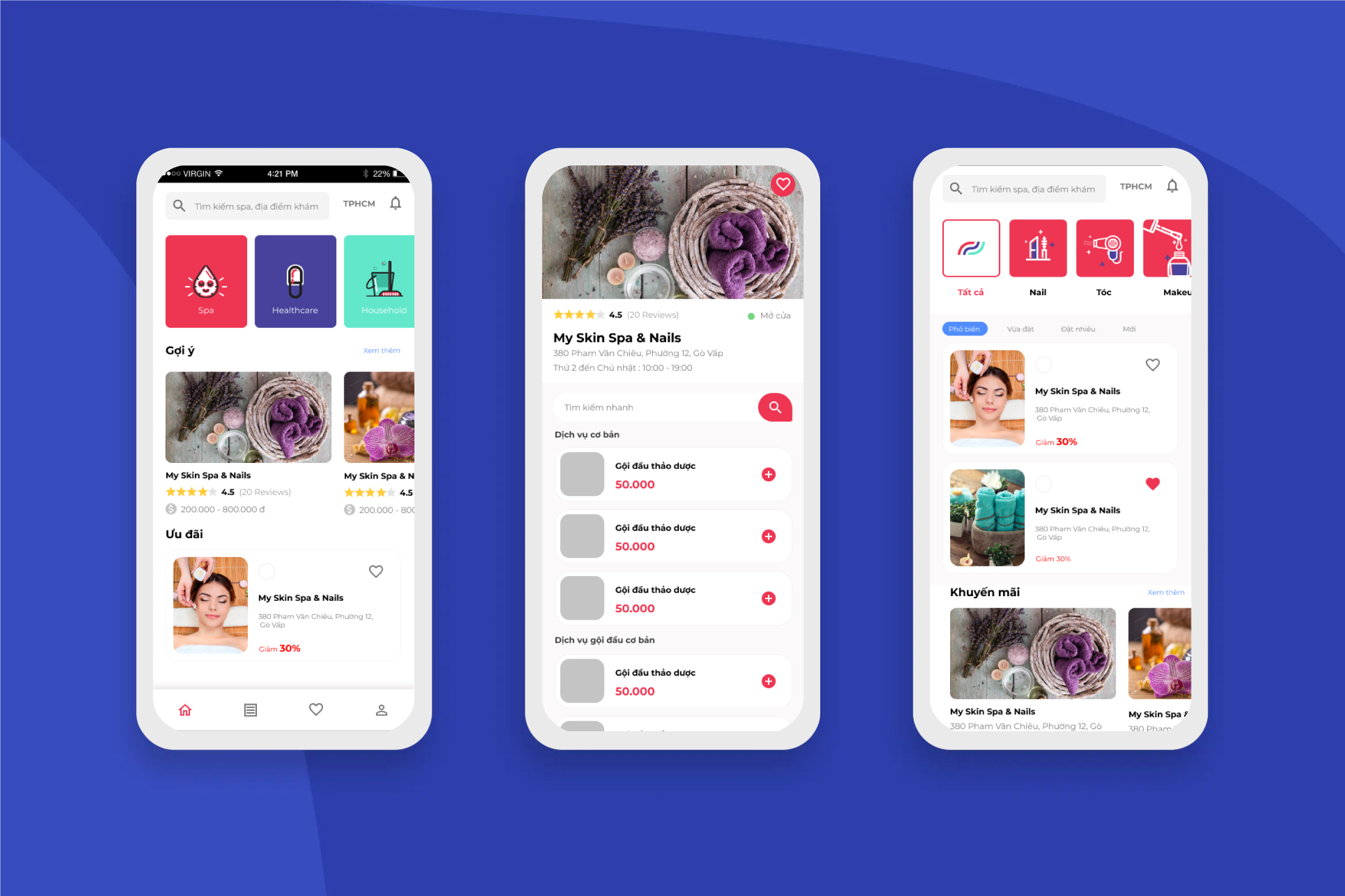 Beauty Spa Service App Mobile